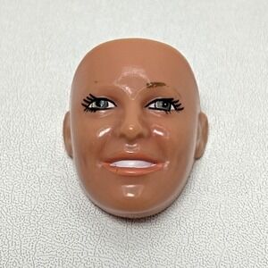 Vintage 70s Kenner Bionic Woman Jamie Sommers Fembot Figure Doll Face Mask Only